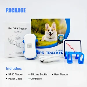 ‌4G Dog Cat GPS Tracker for Pets - Waterproof Smart Locator with App, Live Tracking & Light/Sound Search, Free Trial Included