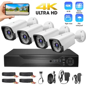 4K 5MP CCTV Camera Security System 1080p HD