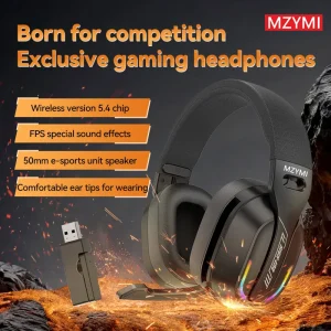 MZYMI Bluetooth 5.4 Headphones GT100 ENC Noise Cancelling